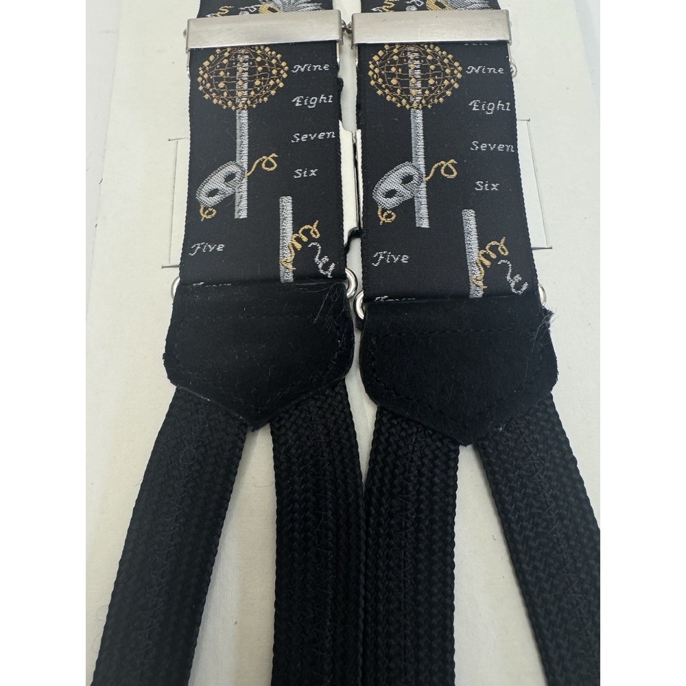 NIB Trafalgar Braces Suspenders Y2K 2000 Countdown Ball Drop Masquerade READ - Picture 3 of 10
